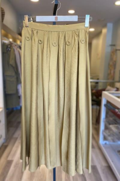 Ceremony Hareketli Bant Detaylı Pasion Etek Amber