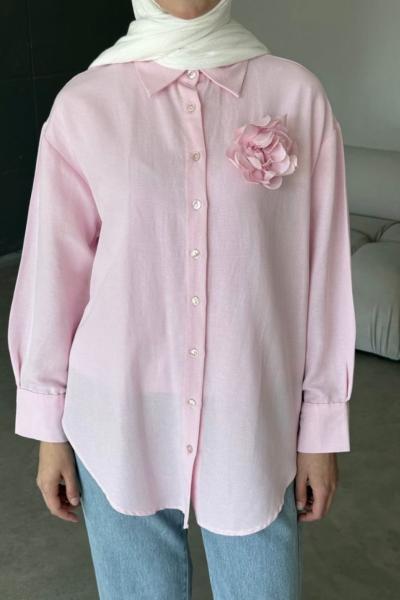 Merwish Dream Gömlek Pembe