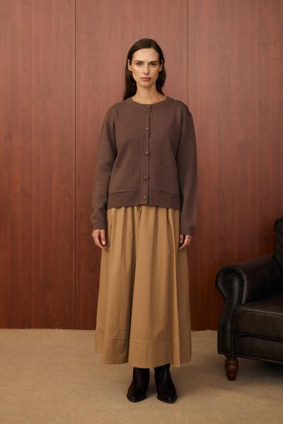 Merwish Bomber Hırka Kahverengi