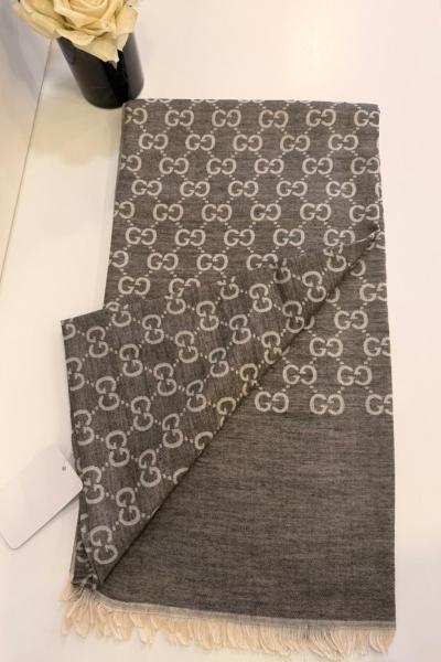 SADE Gucci Monogram Desen Şal Antrasit