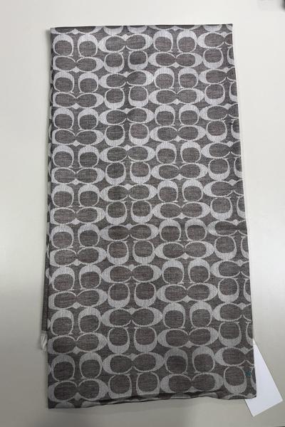 SADE Coach Monogram Desen Şal Kahverengi