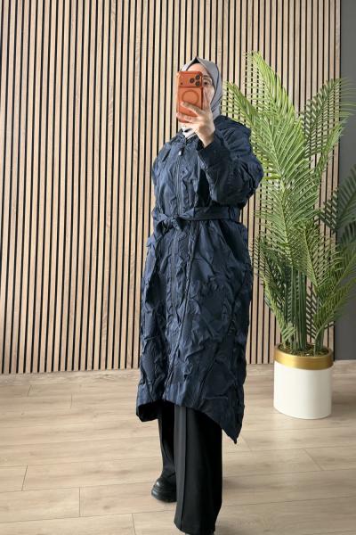 Ceremony 2026 KIŞ Santana Çok Fermuarlı Kap Lacivert