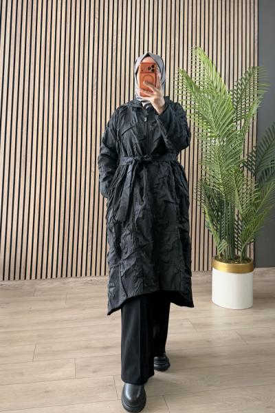 Ceremony 2026 KIŞ Santana Çok Fermuarlı Kap Siyah