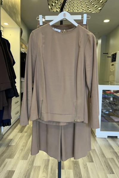 Paba Meysa Pantolonlu Takım Camel