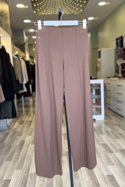 Ceremony 2026 KIŞ Nervürlü Kemersiz Çelik Pantolon Camel