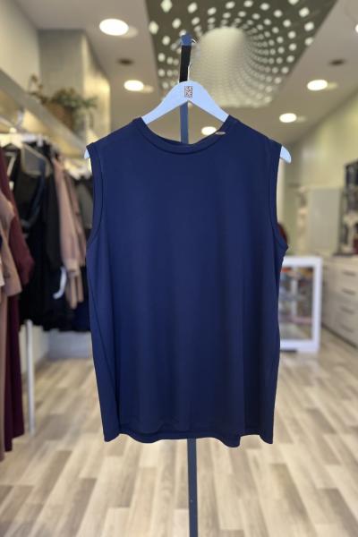 Ceremony 2026 KIŞ Bambu Kısa Çan Tunik Lacivert