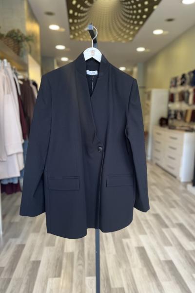 Merwish 2026 Yaz Ceremony Ceket Siyah