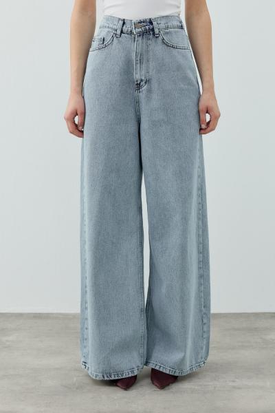 Merwish 2026 Yaz Salaş Denim Pantolon Buz Mavisi