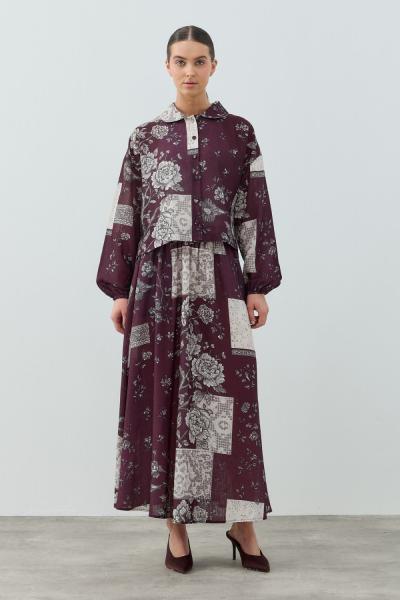 Merwish 2026 Yaz Toksana Takım Bordo