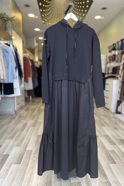 Merwish 2026 Yaz Meybi Spor Elbise Siyah