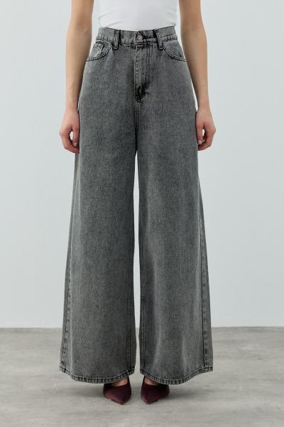 Merwish 2026 Yaz Salaş Denim Pantolon koyu gri