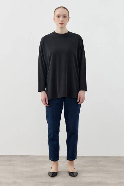 Merwish 2026 Yaz Spor Modal Tunik Siyah