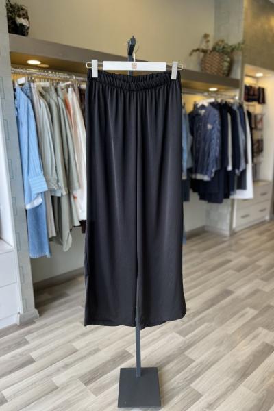 Ceremony 2026 Yaz Belden Lastikli Bol Paça Sapphire Pantolon Siyah